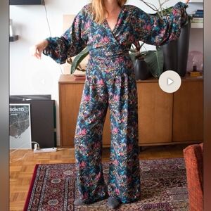 Birds Of North America Woodpecker Wide Leg Pants In Conservatory Sz 16 - Canada